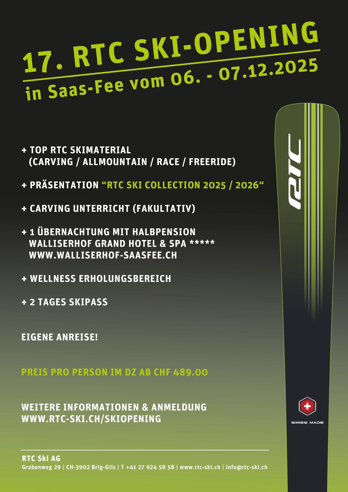 17. RTC Ski-Opening; Saas-Fee